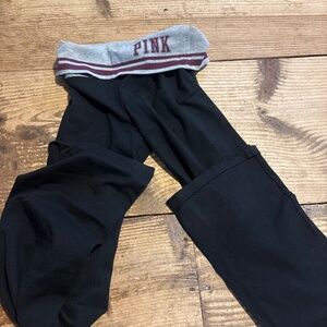 Pink Victoria’s Secret yoga pants